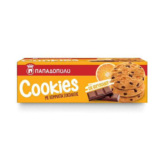 Cookies med choklad bitar och apelsin 180g