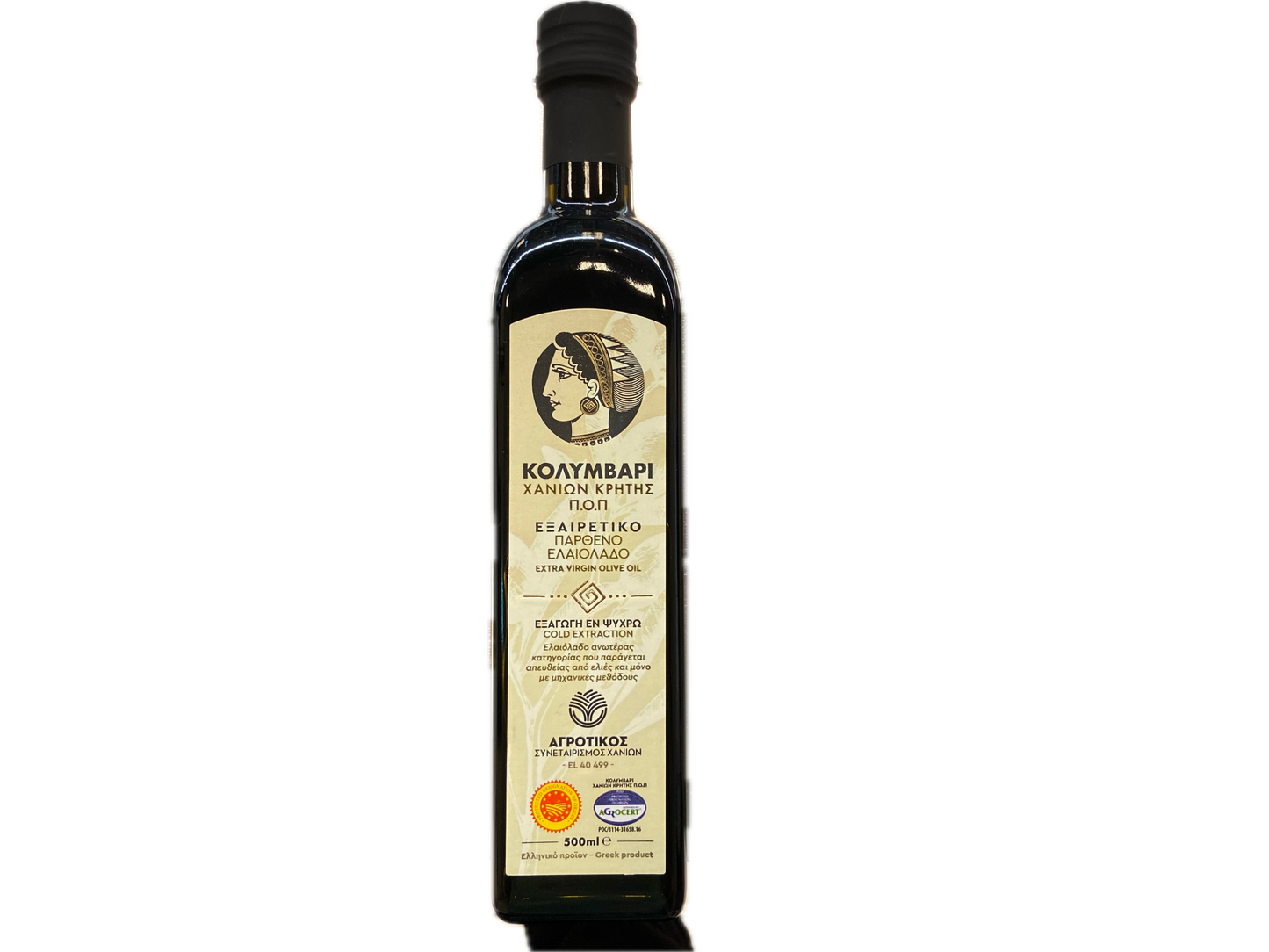 Jordbrukskooperativ av Chania Extra Virgin Olivolja Kolymvari 500ml