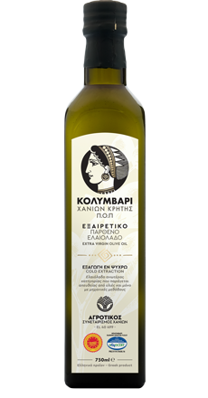 Jordbrukskooperativ av Chania Extra Virgin Olivolja Kolymvari 750ml